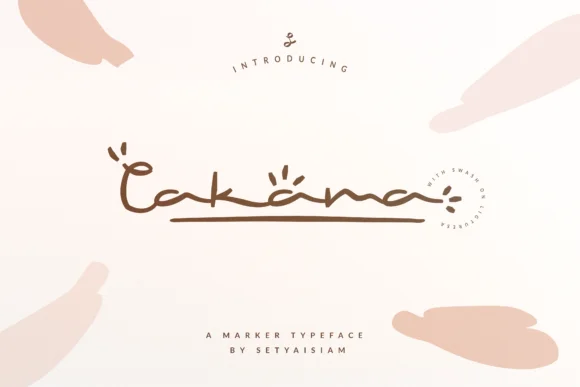 Cakama Font by setyaisiam — Script Handwritten Font