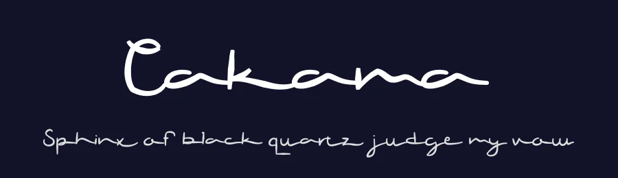 Cakama by setyaisiam _type — Script Handwritten Font — thumbnail 2