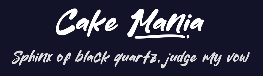Cake Mania by Khurasan — Script Handwritten Font — thumbnail 2