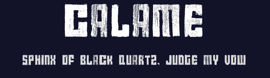 Calame by Martin Calame — Decorative Font — thumbnail 2