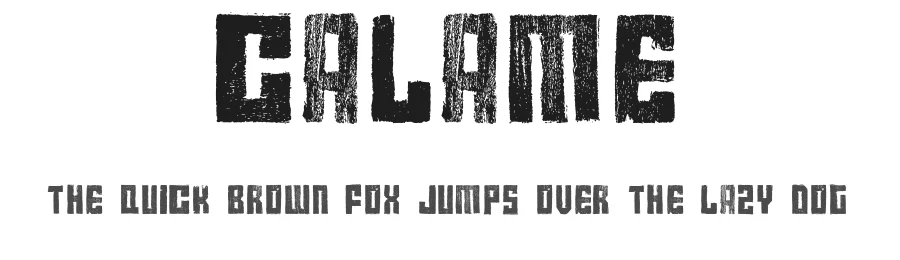 Calame by Martin Calame — Decorative Font