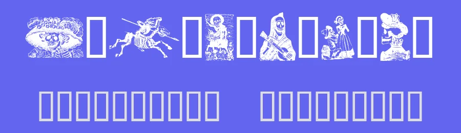 Calaveras by 323 Productions — Dingbats Font — thumbnail 3