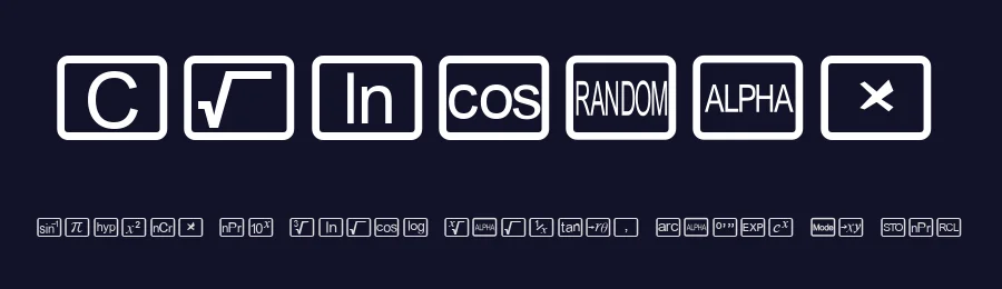 CalcHux by D. Keith — Dingbats Font — thumbnail 2