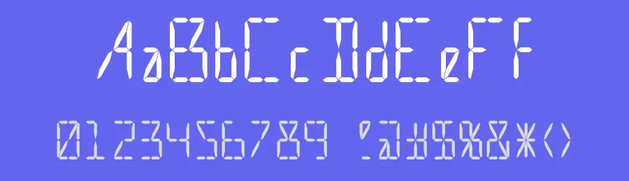 Calculate 16 by Benjamin Blåholtz — Display Font — thumbnail 3