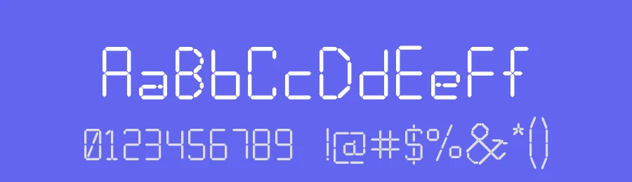 Calculator by Artsy-Antics — Display Font — thumbnail 3