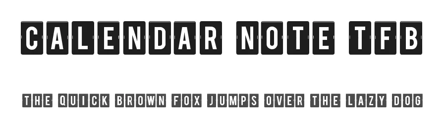 Calendar Note TFB