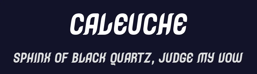 Caleuche by RodrigoTypo — Decorative Font — thumbnail 2