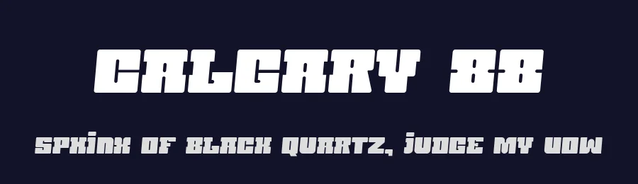 Calgary 88 by Nomaszebras — Decorative Font — thumbnail 2