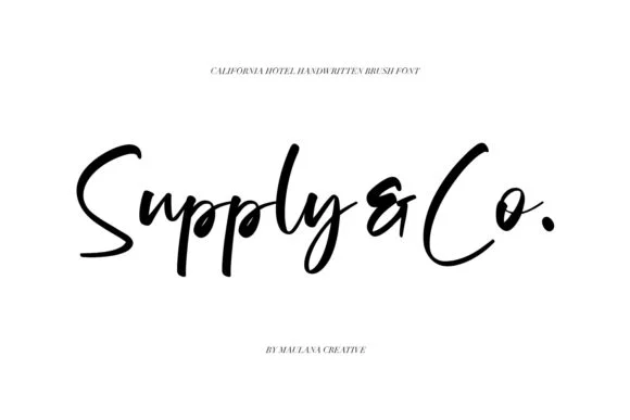 California Hotel Font by Maulana Creative — Script Handwritten Font — thumbnail 9