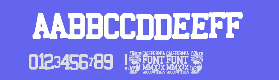 California by Woodcutter — Decorative Font — thumbnail 3