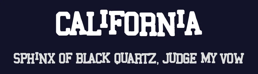 California by Woodcutter — Decorative Font — thumbnail 2