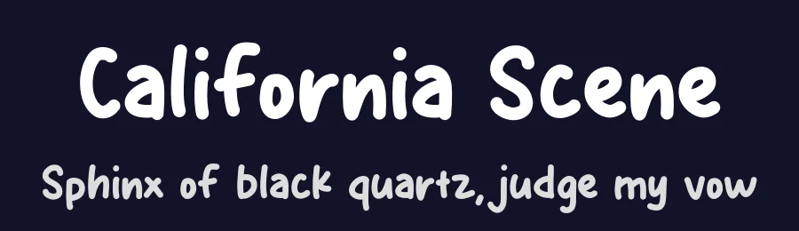 California Scene by MJType — Script Handwritten Font — thumbnail 2