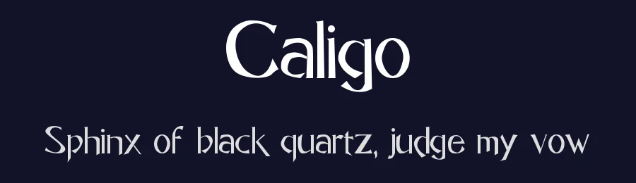 Caligo by Mateus Boga — Decorative Font — thumbnail 2
