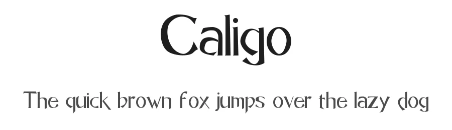 Caligo by Mateus Boga — Decorative Font