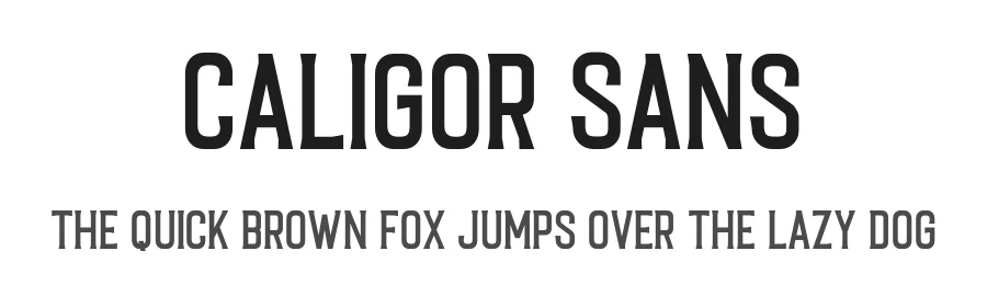 Caligor Sans
