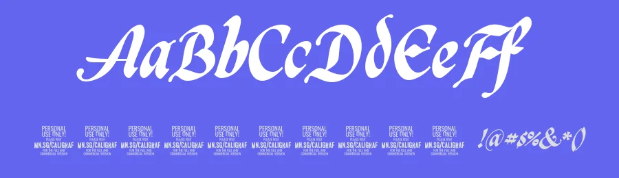 Caligraf by Måns Grebäck — Script Handwritten Font — thumbnail 3