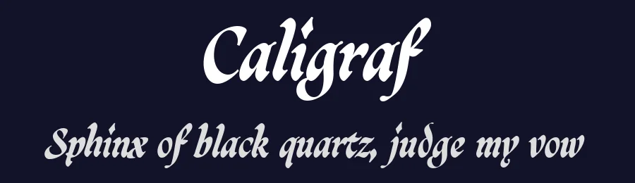 Caligraf by Måns Grebäck — Script Handwritten Font — thumbnail 2