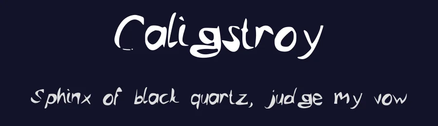 Caligstroy by -arnaud- — Script Handwritten Font — thumbnail 2