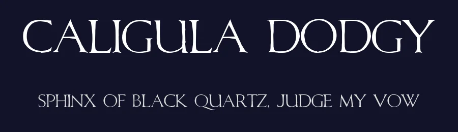 Caligula Dodgy by ZetaFonts — Serif Font — thumbnail 2
