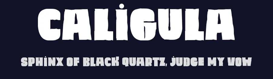 Caligula by paintblack — Decorative Font — thumbnail 2