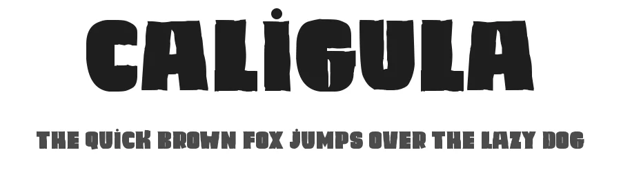 Caligula by paintblack β Decorative Font