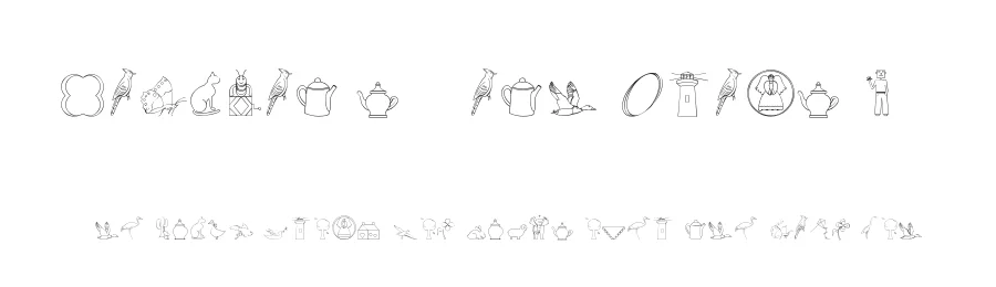 CaliKat's Path Draws LT by jane aka ladytimeless aka justsomelady — Dingbats Font