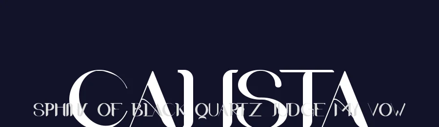 Calista by Andang Prasetyo — Decorative Font — thumbnail 2