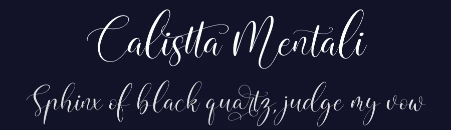 Calistta Mentali by Perspectype Studio - Letterena.com — Script Handwritten Font — thumbnail 2