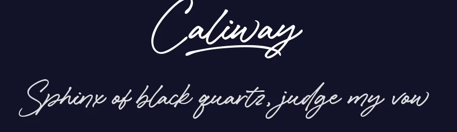 Caliway by Letteralle Studios — Script Handwritten Font — thumbnail 2