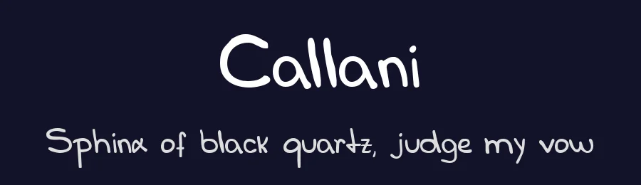 Callani by Ana Calliari — Script Handwritten Font — thumbnail 2