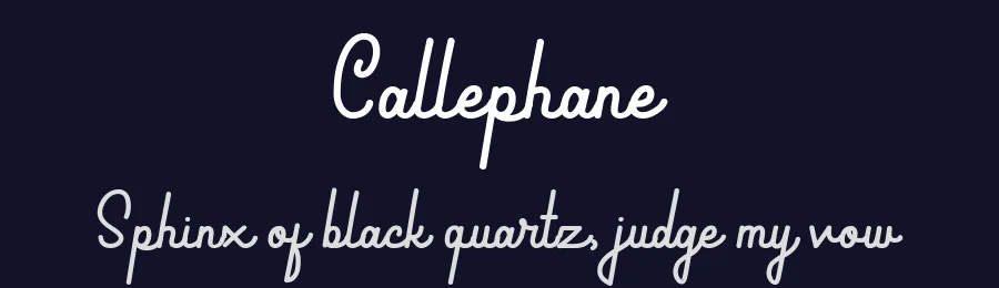 Callephane by Viswell Studio — Script Handwritten Font — thumbnail 2