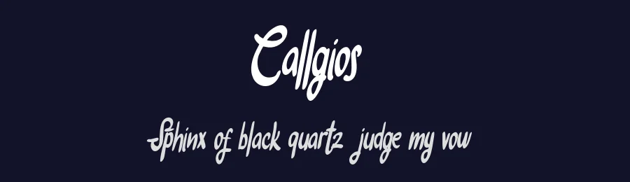 Callgios by Vunira Design — Script Handwritten Font — thumbnail 2
