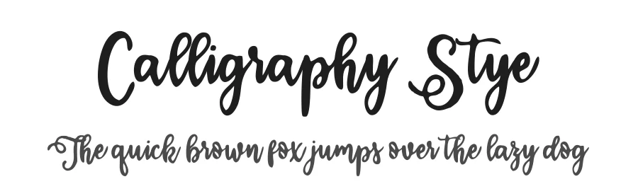Calligraphy Stye