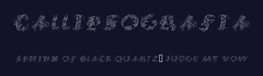 Callipsografia by Manfred Klein — Decorative Font — thumbnail 2