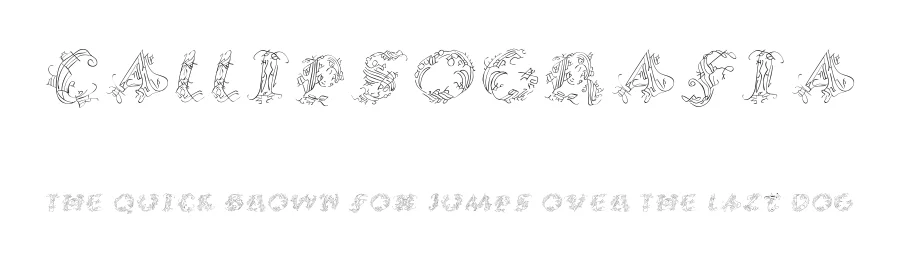 Callipsografia by Manfred Klein β Decorative Font