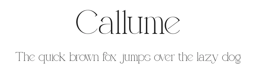 Callume by Muksal Creative — Serif Font