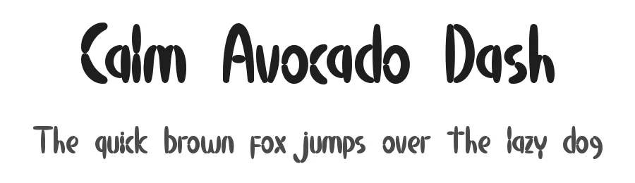 Calm Avocado Dash