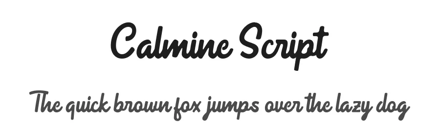 Calmine Script