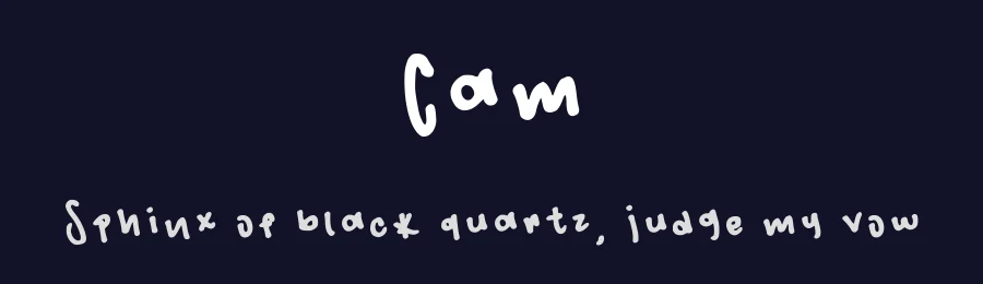 Cam by Camlou — Script Handwritten Font — thumbnail 2
