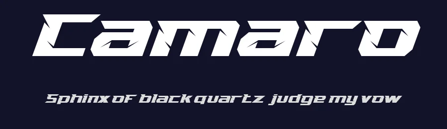 Camaro by Achmad Yani — Display Font — thumbnail 2