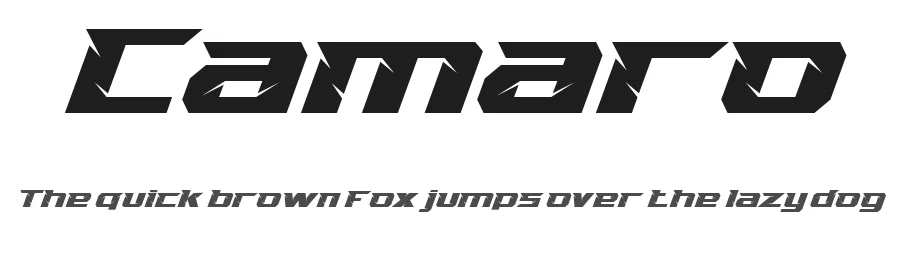 Camaro by Achmad Yani — Display Font