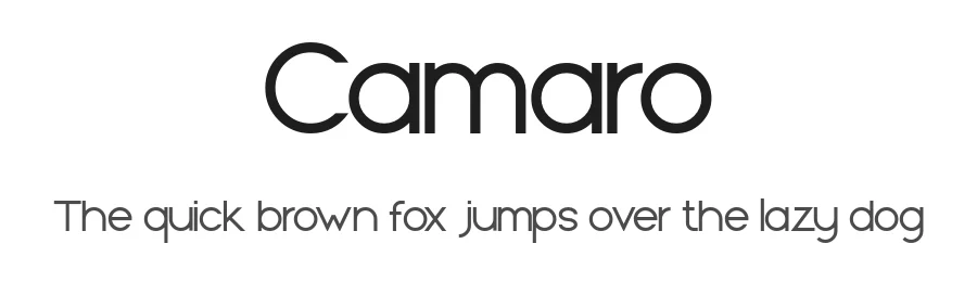 Camaro by setyaisiam _type β Sans Serif Font