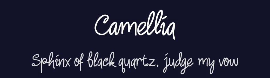 Camellia by peterdraw — Script Handwritten Font — thumbnail 2