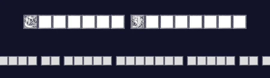 Camelot Initials by Paul Lloyd — Blackletter Font — thumbnail 2