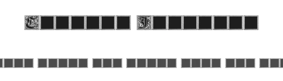 Camelot Initials by Paul Lloyd — Blackletter Font