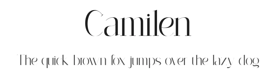 Camilen by Muksal Creative — Serif Font