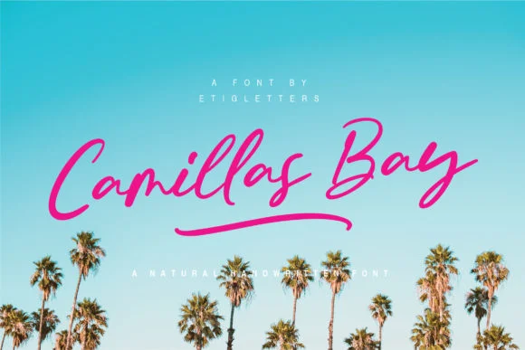 Camillas Bay Font by etigletters — Script Handwritten Font
