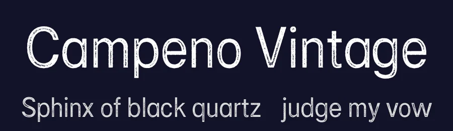 Campeno Vintage by Craft Supply Co. — Decorative Font — thumbnail 2