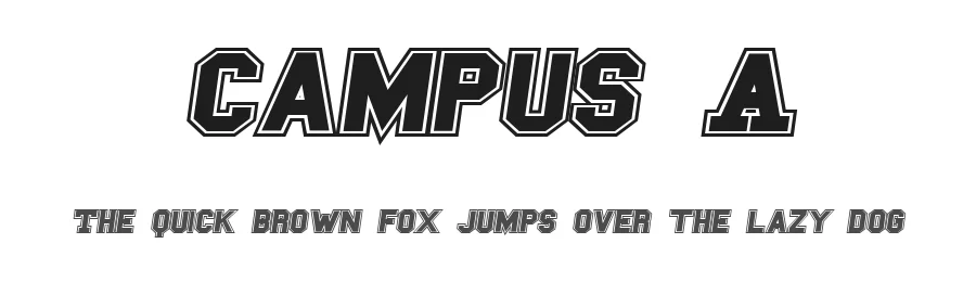 Campus A by Leonard Posavec - LeoSupply.co — Decorative Font