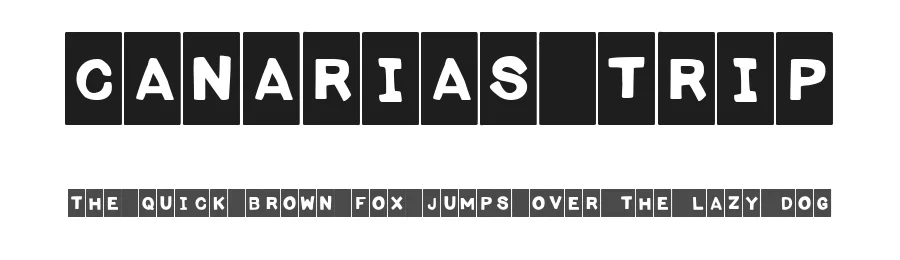 Canarias Trip by Woodcutter — Decorative Font